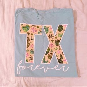 texas forever cactus t-shirt